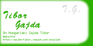 tibor gajda business card